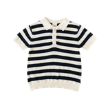 Stevie Polo - Navy Bold Stripe