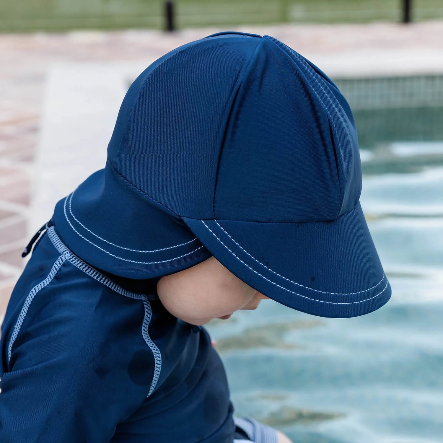 Legionnaire Flap Beach Hat - Marine