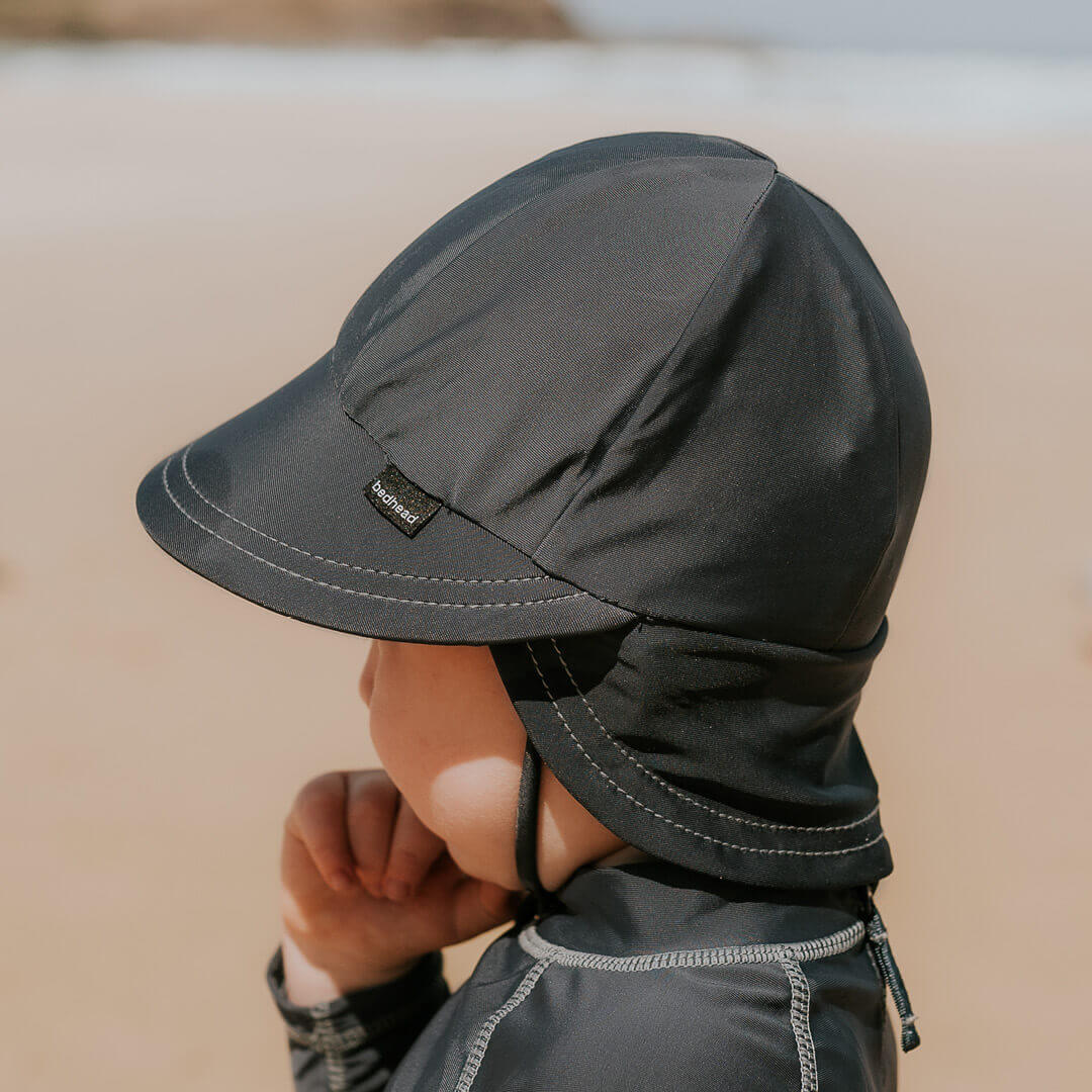 Swim Legionnaire Flap Beach Hat - Slate
