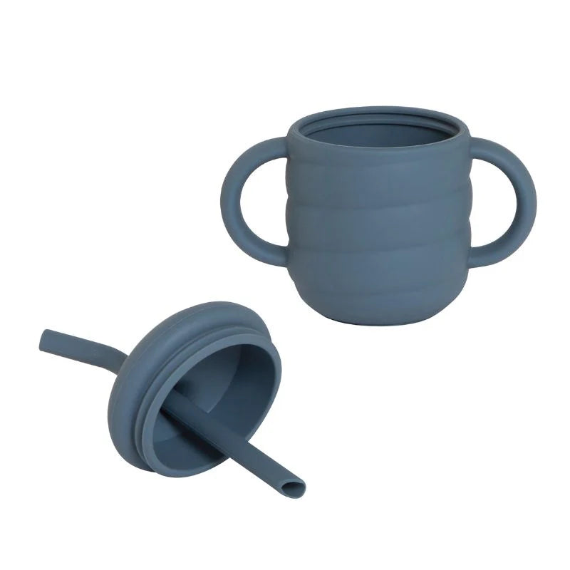 Silicone sippy cup - Slate Blue