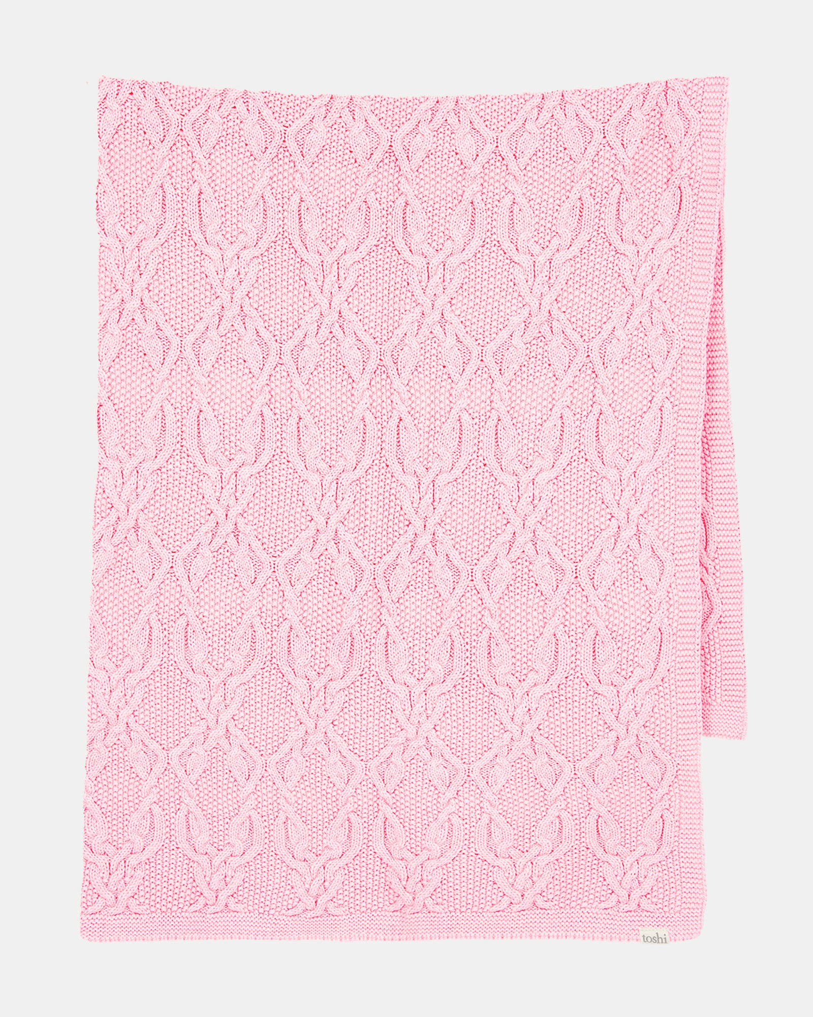 Organic Blanket Bowie Misty Rose