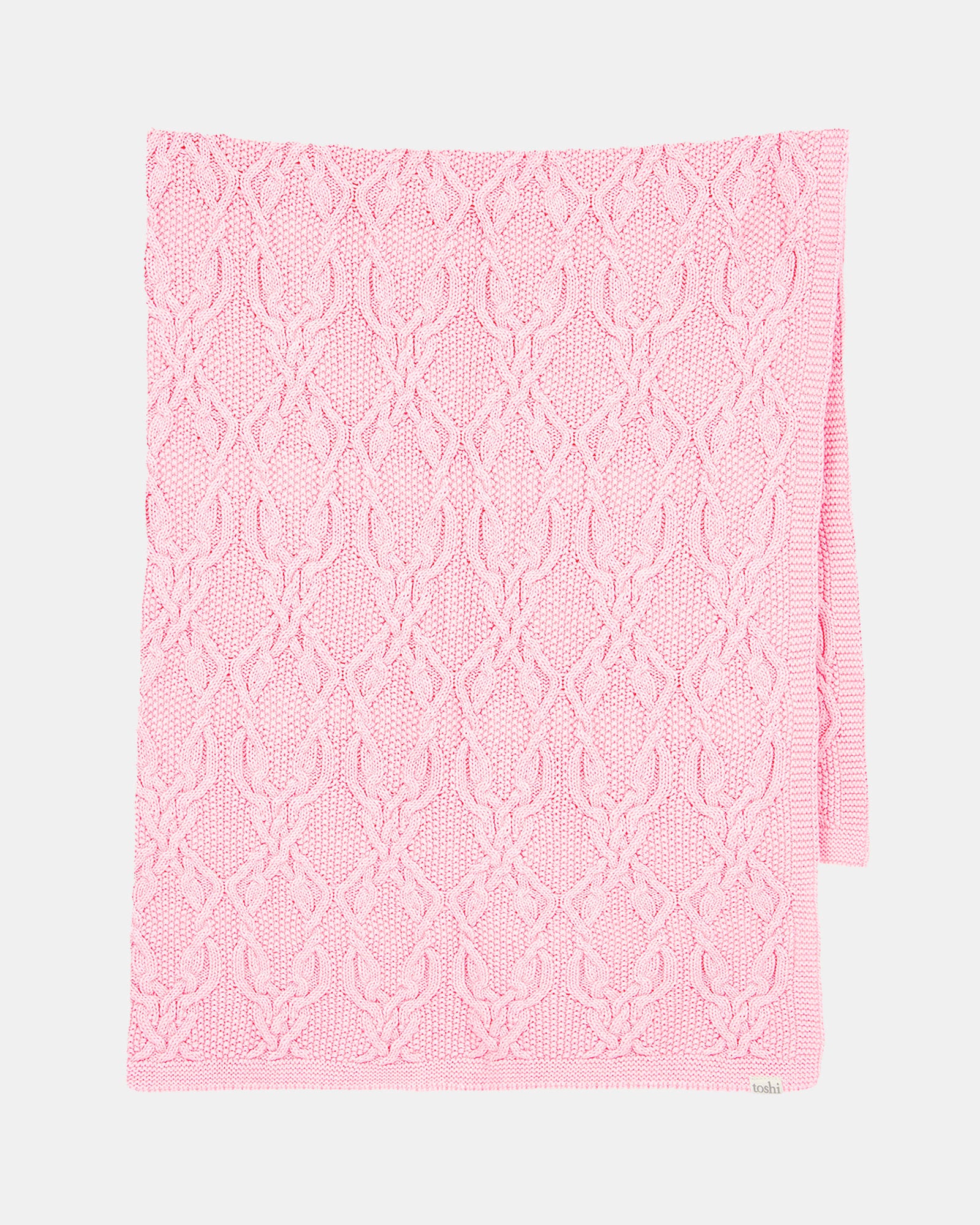 Organic Blanket Bowie Misty Rose