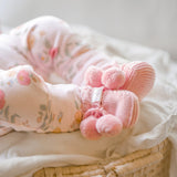 Organic Booties Yummy Misty Rose
