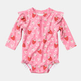 Swim Onesie L/S Twinkle Strawberry