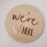 We're Here - Birth Announcement