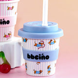 Dash in Blue Babycino Cup - 120ml (Straw Included)