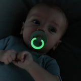 BIBS Pacifier - Anatomical | Latex | Night Glow | Sage/Cloud