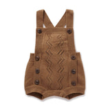 Brown Knit Romper
