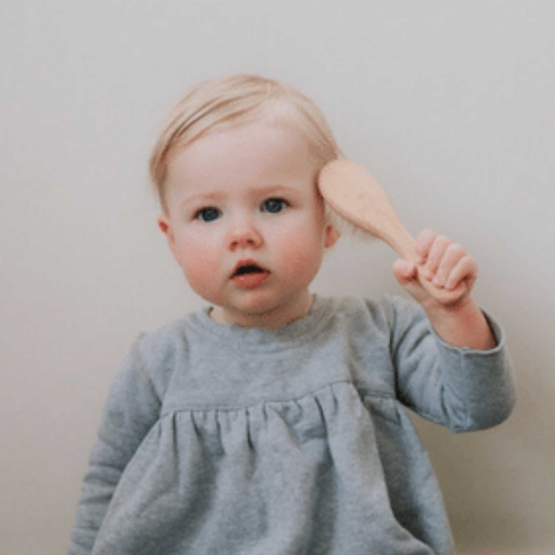 Goats Wool Baby Brush & Comb Set