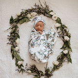 Jersey Wrap & Beanie Set - Eucalypt