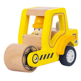 Wooden Pullback Road Roller