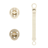BIBS Colour Dummy & Loop Clip Gift Set - Ivory