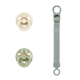 BIBS Colour Dummy & Loop Clip Gift Set - Sage