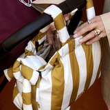 Pram Caddy - Gold Stripe
