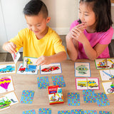 Memory Match & Make Game - Vehicles