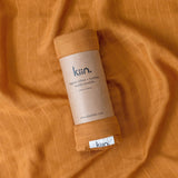 Organic Muslin Swaddle - Caramel