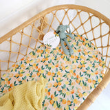 Bassinet Sheet / Change Pad Cover - Sunny Citrus