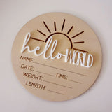 Hello World Sun- Birth Announcement