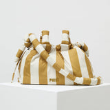 Pram Caddy - Gold Stripe