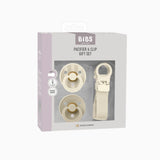 BIBS Colour Dummy & Loop Clip Gift Set - Ivory