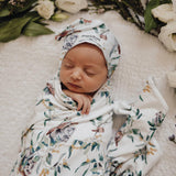 Jersey Wrap & Beanie Set - Eucalypt