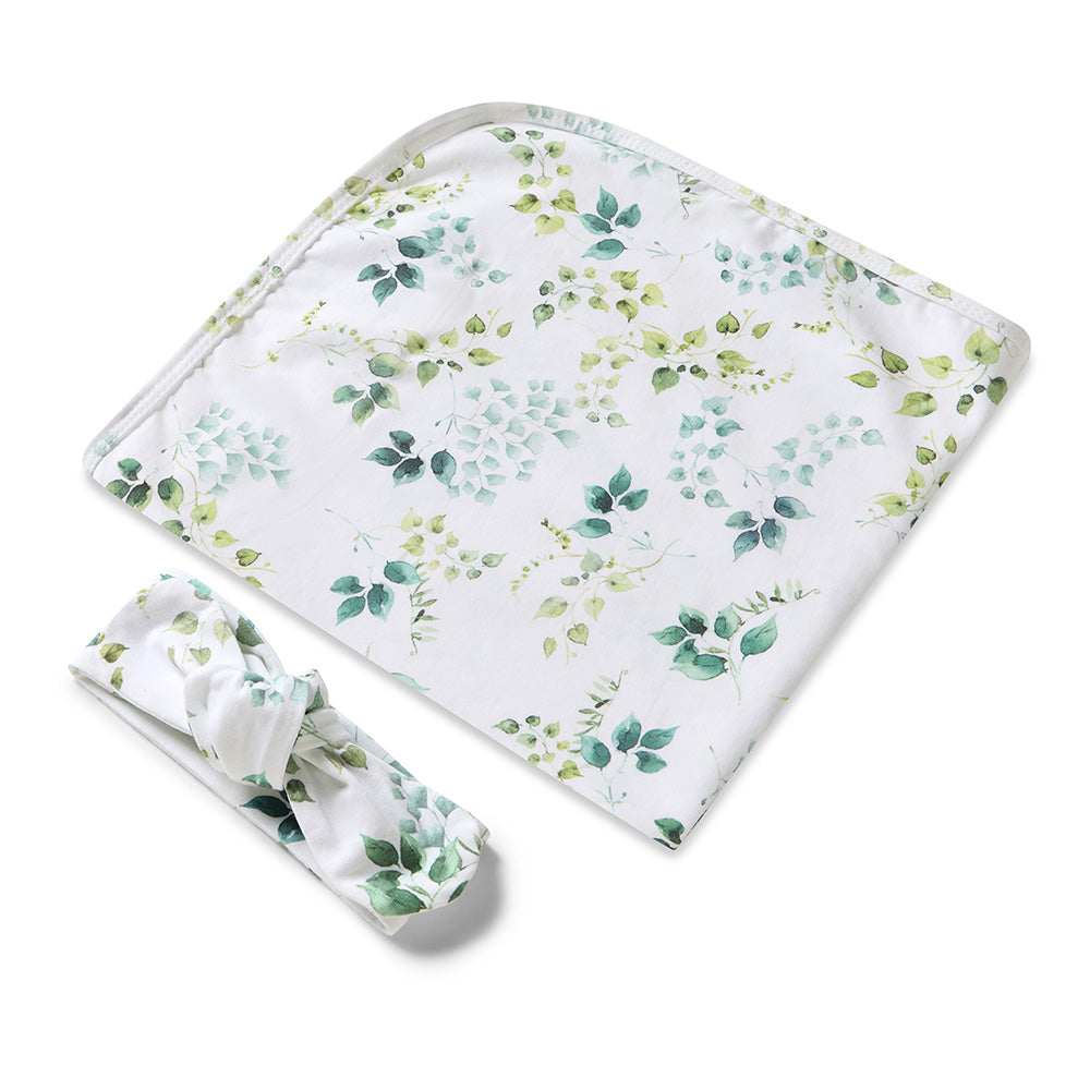 Jersey Wrap & Topknot Set - Eden