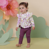 Mulberry Organic Pants with Frill