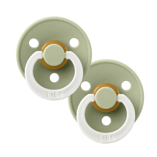 BIBS Pacifier - Colour | Latex | Night Glow | Sage