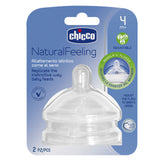 Chicco Natural Feeling TEAT - 4m+ Adj Flow 2pk
