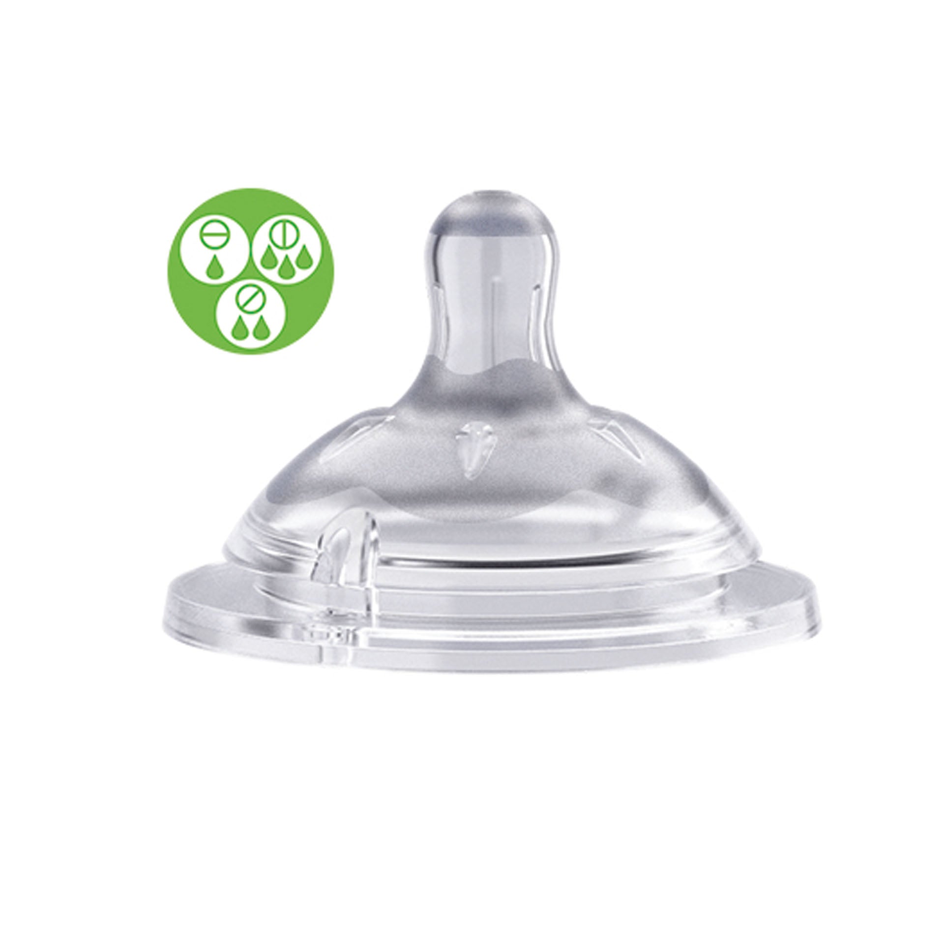 Chicco Natural Feeling TEAT - 4m+ Adj Flow 2pk